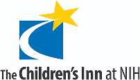 Logo of The Children's Inn at NIH featuring a yellow star and a blue path icon.