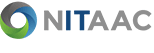 NITAAC logo featuring a blue and green swirl next to the organization name in bold, modern font.