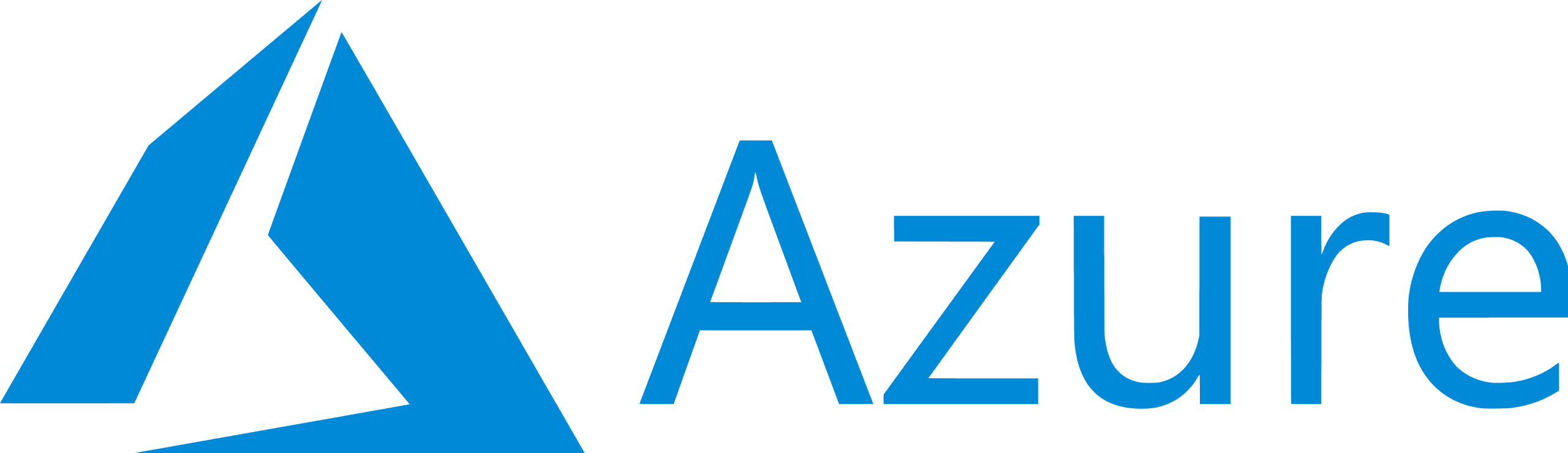 Azure logo, representing Microsoft's cloud computing services, featuring a stylized blue triangle design.